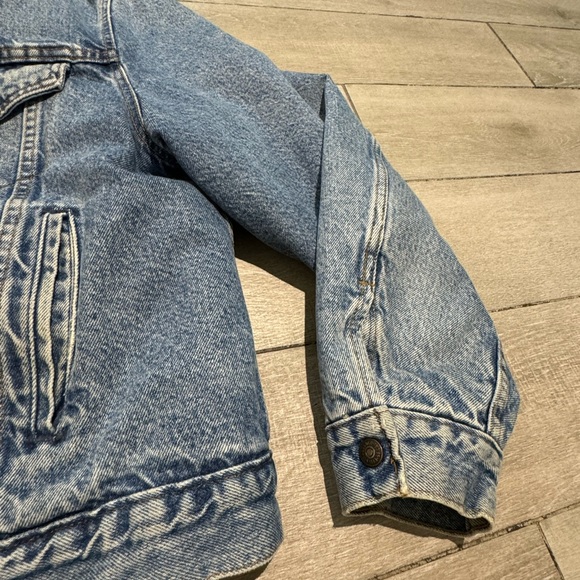 Vintage Levi's Men's Blue and Cream Coat Size 46R - Picture 7 of 9